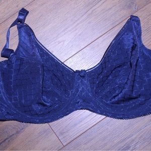 Delta Burke Dark Blue Bra 40DD